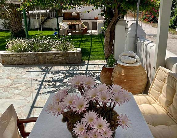 Ο κήπος στο Rodia studios στην Πάρο